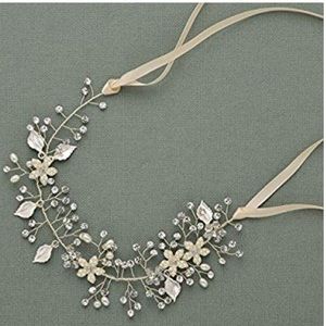Sweet V wedding Headband silver Bohemian headband